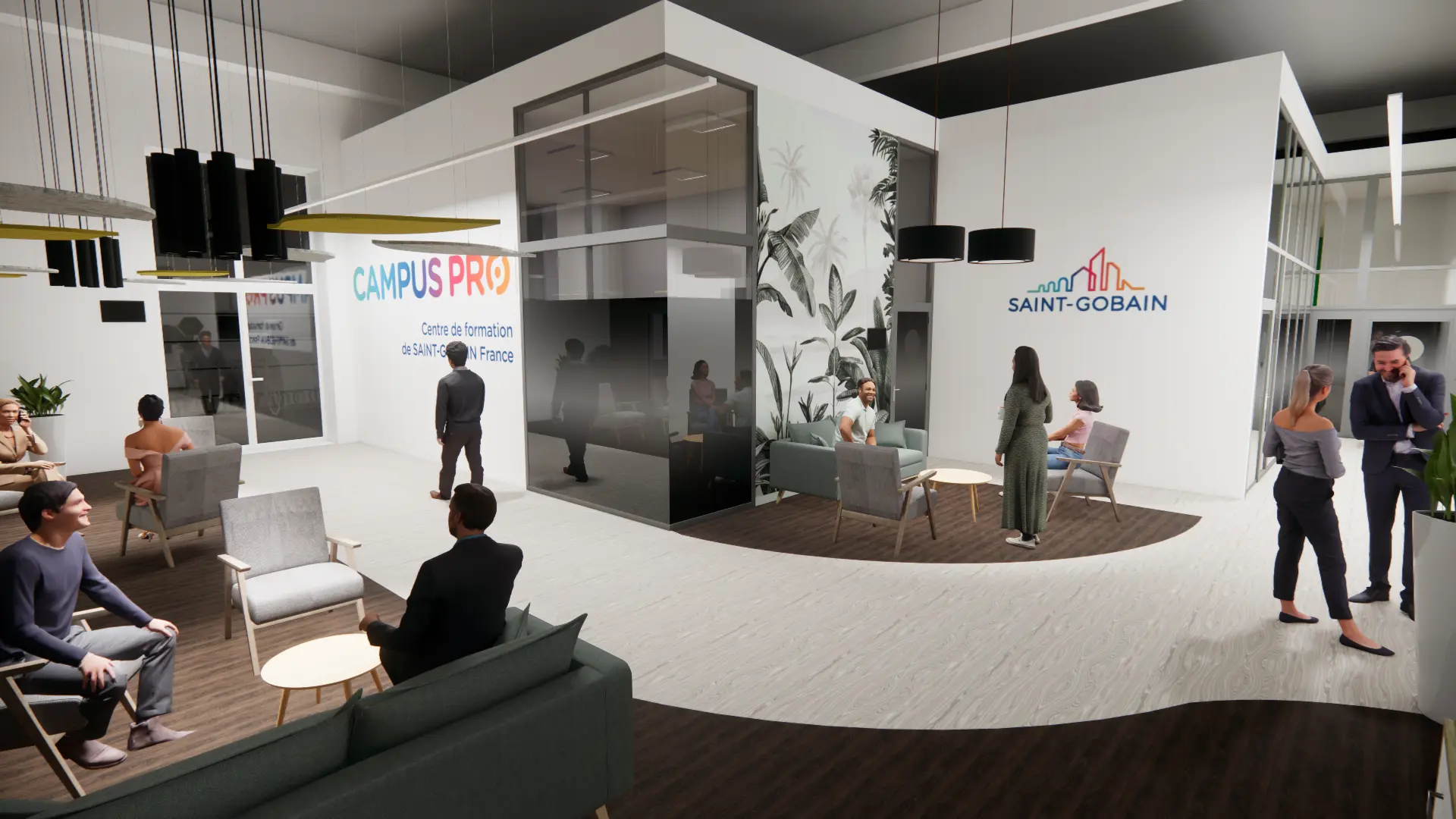 Projection d’un centre de formation Saint-Gobain